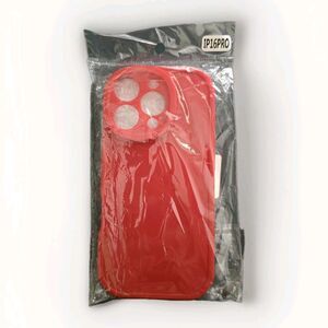 iPhone 16 Pro Case Red Flexible Hard Plastic
